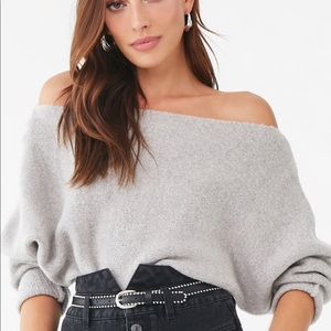 Brushed Off The Shoulder Sweater